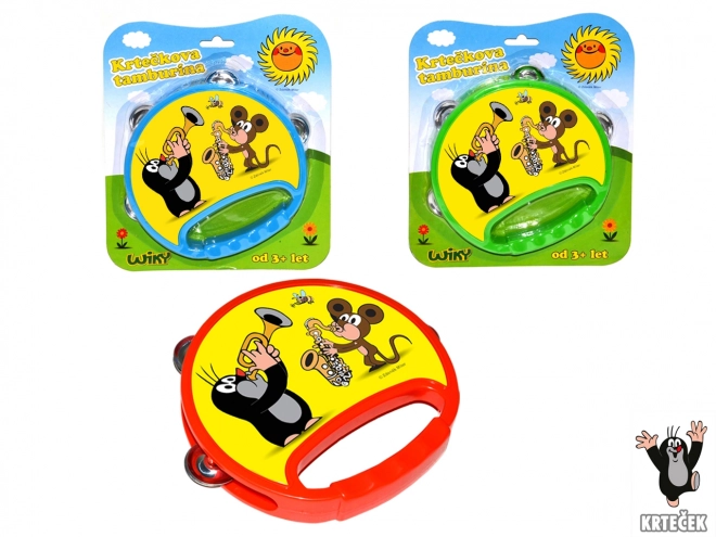 Tambourin pour enfants avec Krtek 18 cm