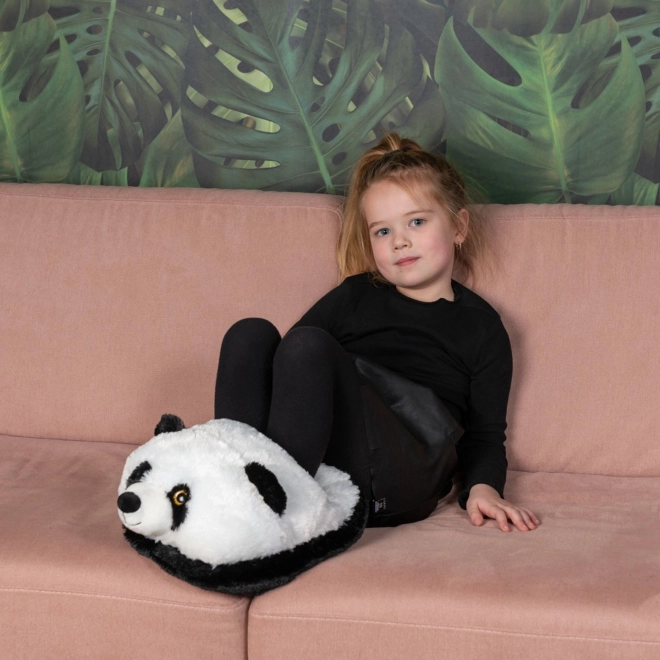 Chausson en peluche chaud en forme de panda