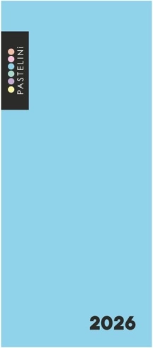 Agenda mensuelle bleue PASTELINI