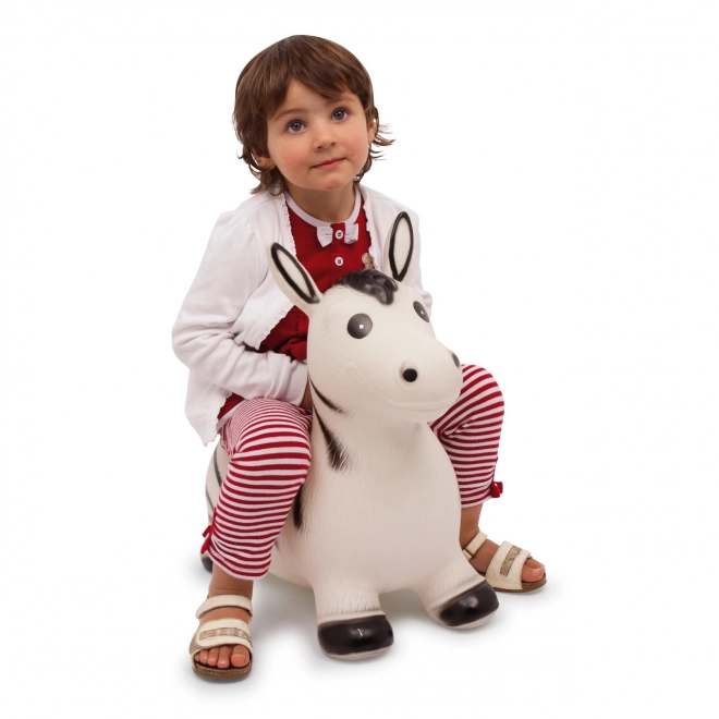Ballon sauteur gonflable Zèbre pour enfants