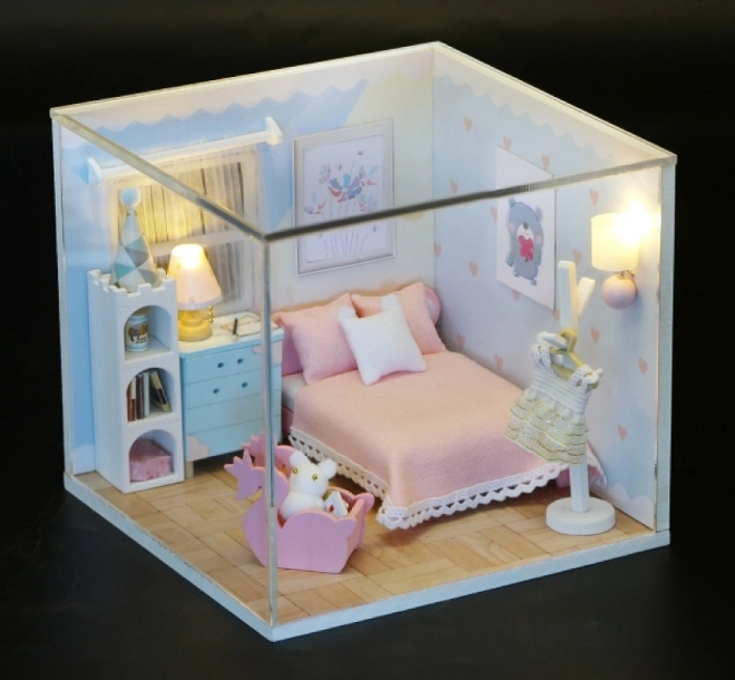 Deux miniatures maison de bain accueillante / Maison du chat Miaou