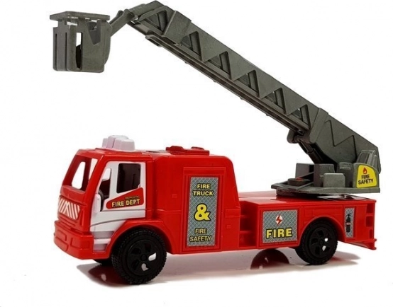 Camion de pompiers avec échelle télescopique