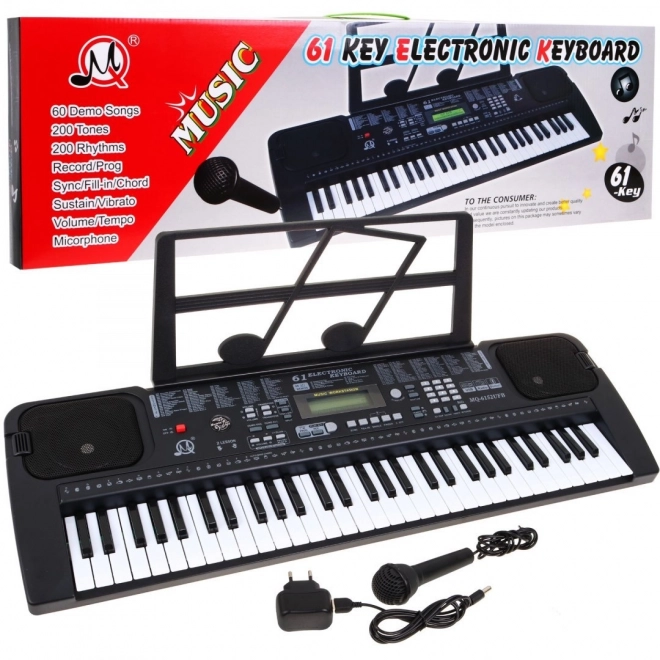 Clavier avec microphone pour enfants 5+ Métronome USB MP3 Radio - Modèle n° 6152
