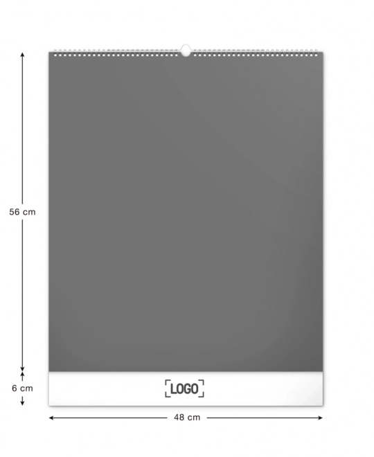 NOTIQUE Calendrier mural Palette 2025, 48 x 56 cm