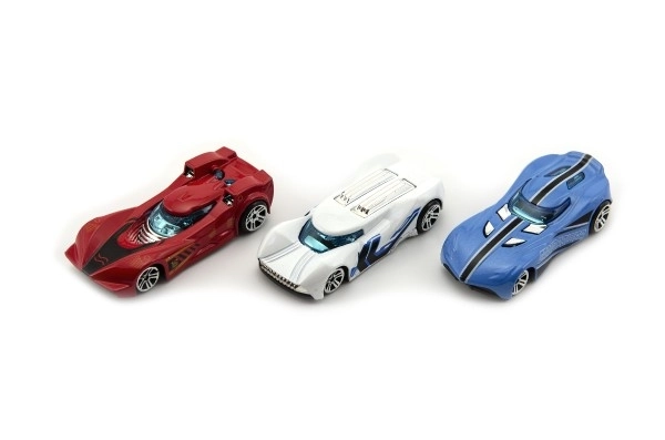 Voiture en métal à roue libre - 8 cm