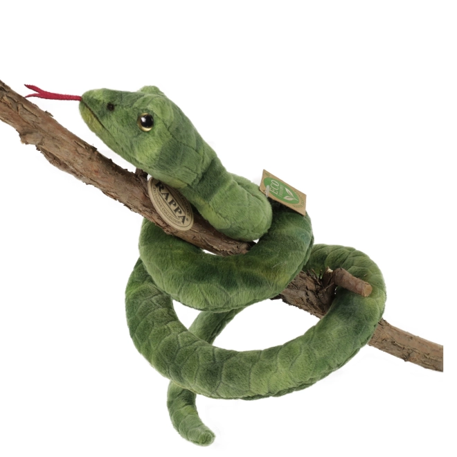 Serpent en peluche vert 90 cm ÉCO-FRIENDLY