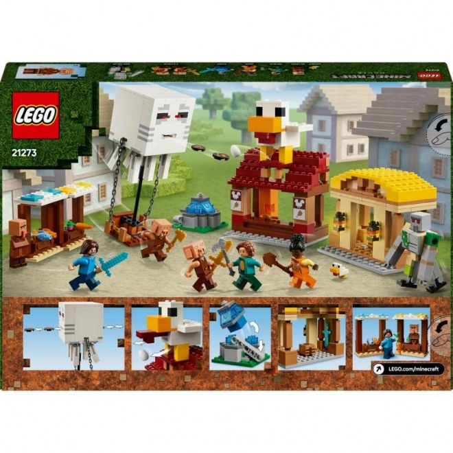 LEGO Minecraft 21273 Attaque de l'exploseur de Ghast sur le village