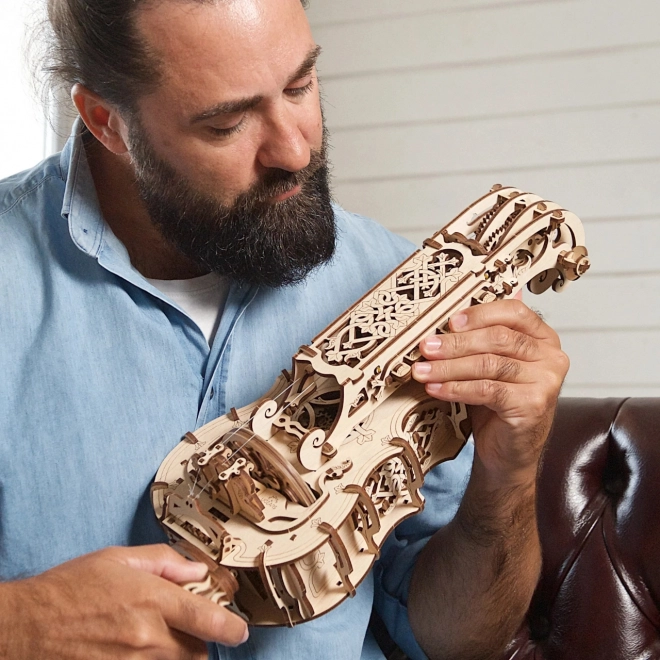 Ugears 3D puzzle mécanique en bois Vielle à roue