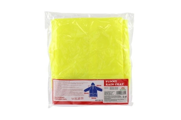 Poncho enfant canard taille 110-120cm jaune en pochette 23x25cm
