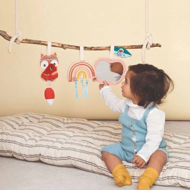 Lilliputiens - Jouets suspendus en bois Renard Alice 9 mois+