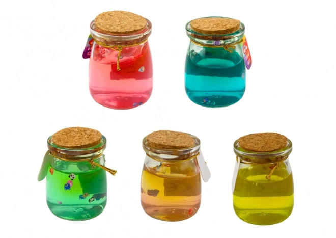 Slime coloré en bocal 150 g - 9 couleurs