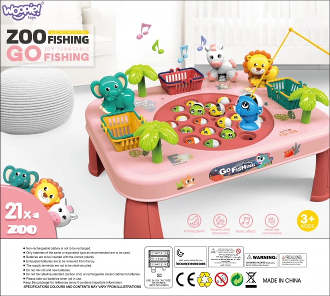 Jeu d’adresse Pêche Table Interactive Rose