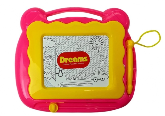 Trotteur pour enfants avec tableau à dessin Rose