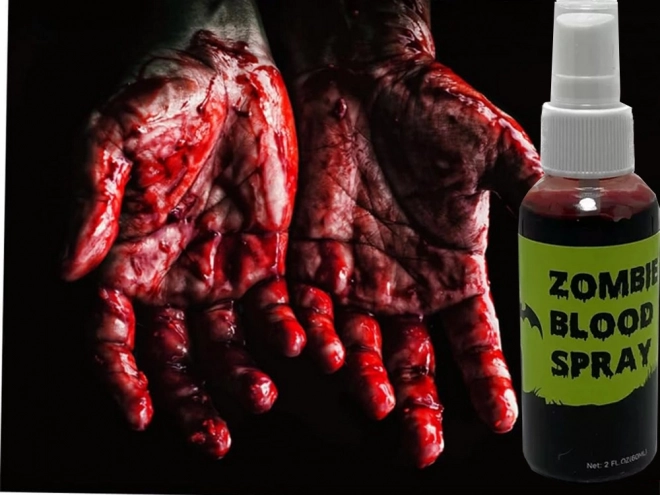 Spray d'Halloween avec faux sang