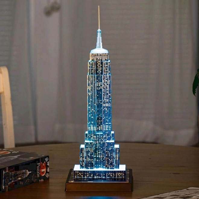 RAVENSBURGER Puzzle 3D Lumineux Édition Nocturne Empire State Building 216 pièces