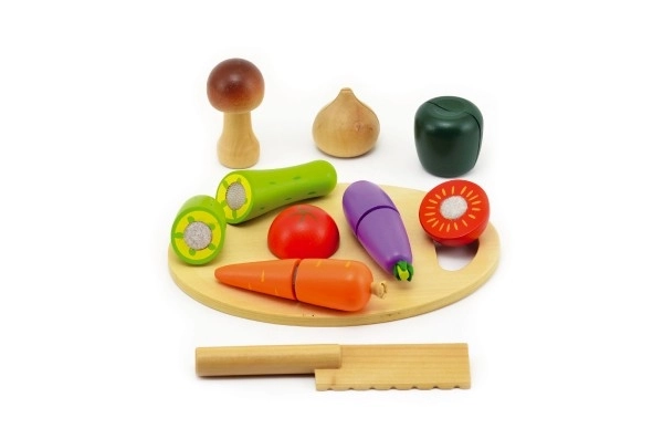 Coupe légumes avec planche en bois 16 pcs 21,5x15x7 cm dans une boîte 24m+