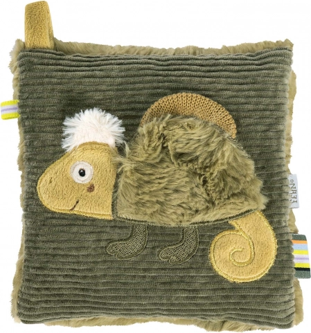 Coussin chauffant en peluche caméléon pour bébés et tout-petits