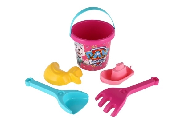 Ensemble de jouets pour le sable 5 pièces plastique Paw Patrol / Pat'Patrouille rose dans un filet 12x22x12cm 12m+ Wader