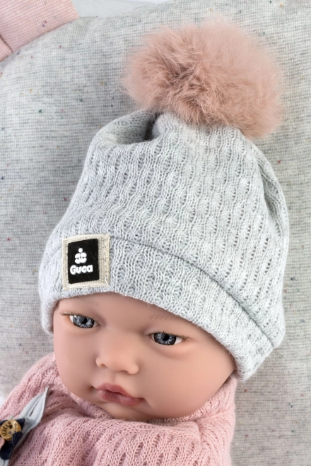Guca 957 NEUS - poupée réaliste bébé avec sons et corps en tissu doux - 38 cm