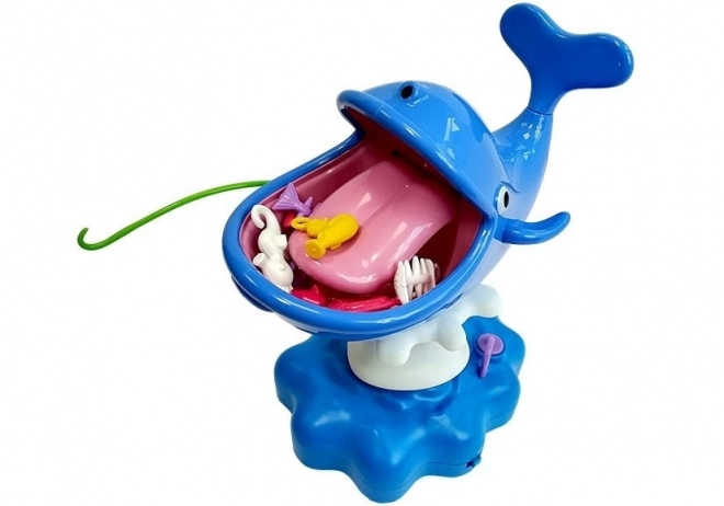 Jeu d'arcade de la baleine éclaboussant l'eau