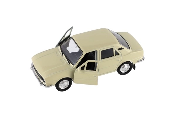 Auto Welly Škoda 105L métal/plastique 11cm 1:34-39 en roue libre 4 couleurs en boîte 15x7x7cm