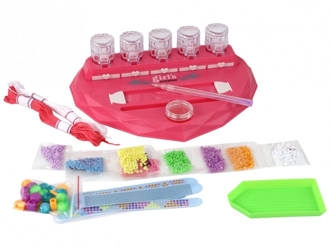 Kit de fabrication de bracelets Diamonds Patchwork Heart