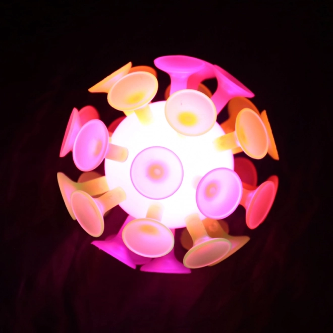 Balle à ventouses 10cm avec lumière