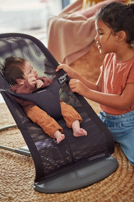 BABYBJÖRN - Transat BLISS MESH - Rose Perle – Anthracite