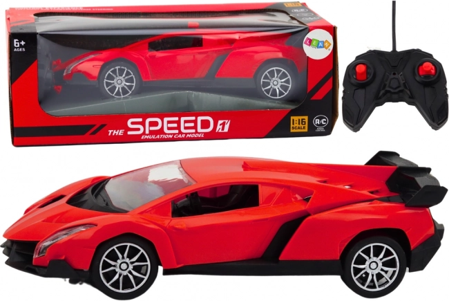 Voiture RC 1:16 voiture de sport rouge télécommandée
