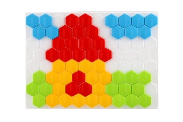 Mosaïque chapeau 4cm pour les plus petits lisse 80pcs dans la boîte 45x34x4cm 12m+