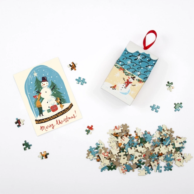 Puzzle d'hiver bonhomme de neige GALISON 130 pièces