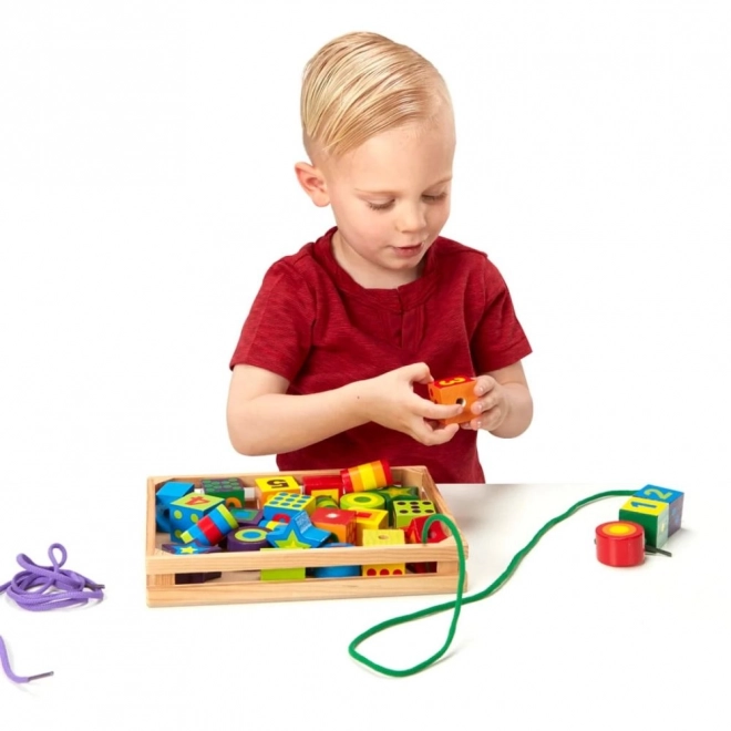 Grandes perles à enfiler pour enfants
