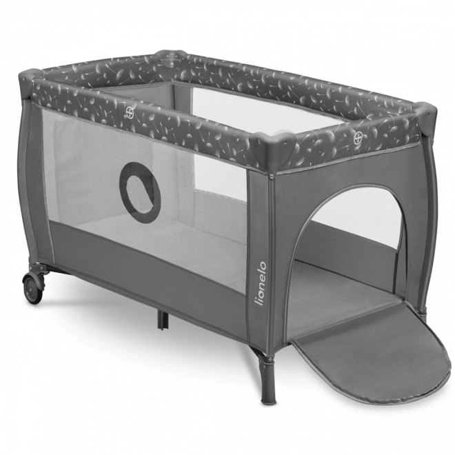 Lit de voyage pour enfants Lionelo Stefi Plus gris blanc