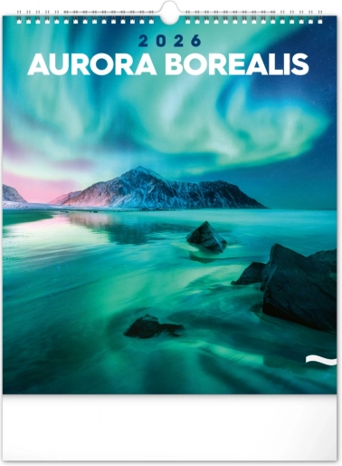 Calendrier mural Aurores Boréales 2026