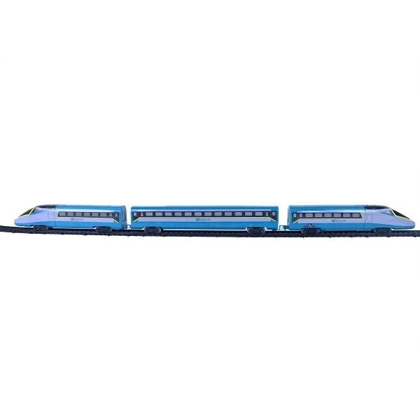 Ensemble ferroviaire SC Pendolino chemin de fer tchèque avec rails et effets