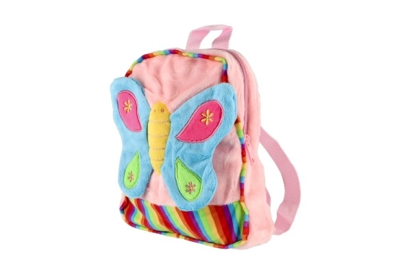 Sac à dos en peluche Papillon pour filles
