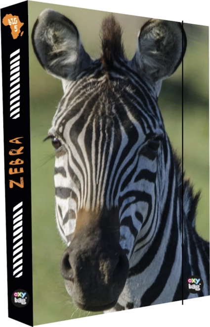 Boîte pour cahiers A4 Jumbo avec motif Zèbre