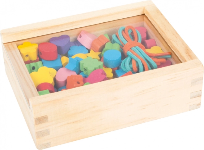 Petits Pieds Perles à Enfiler en Bois Formes