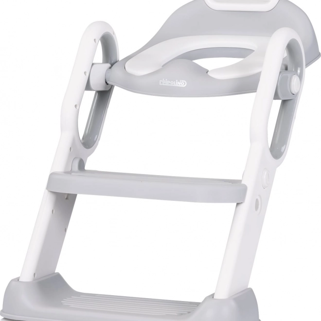 Siège de toilette avec échelle Flippy Gris