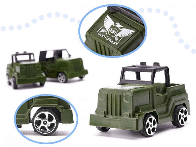 Ensemble de soldats en plastique avec accessoires - 307 pièces