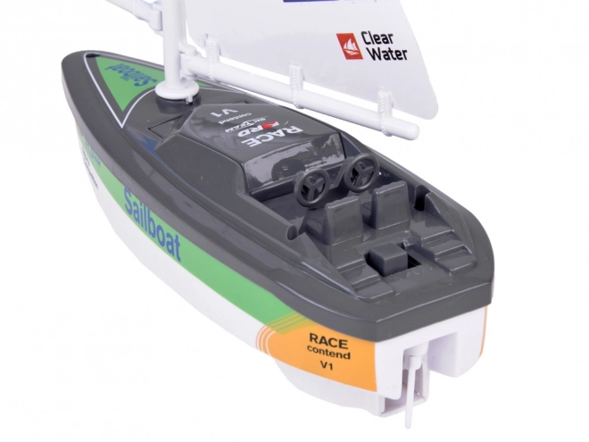 Voilier coloré avec batteries ZA5234 – Vert