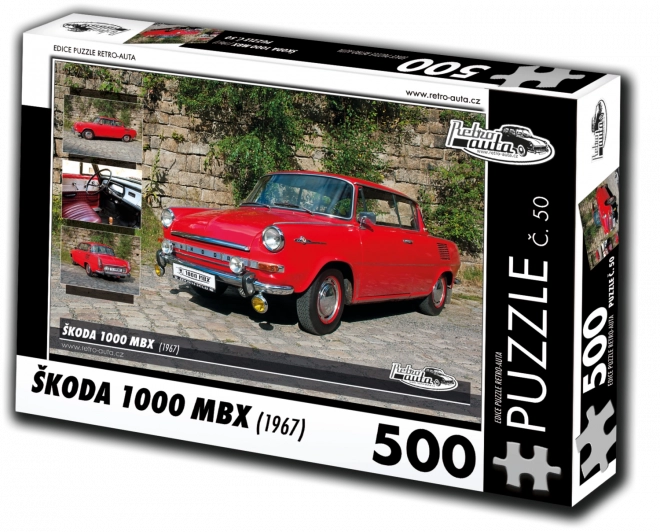 Puzzle RETRO-AUTA Škoda 1000 MBX 500 pièces