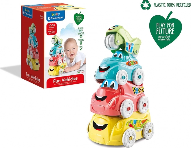 CLEMENTONI BABY Jouets empilables amusants (Jouer pour l'avenir)