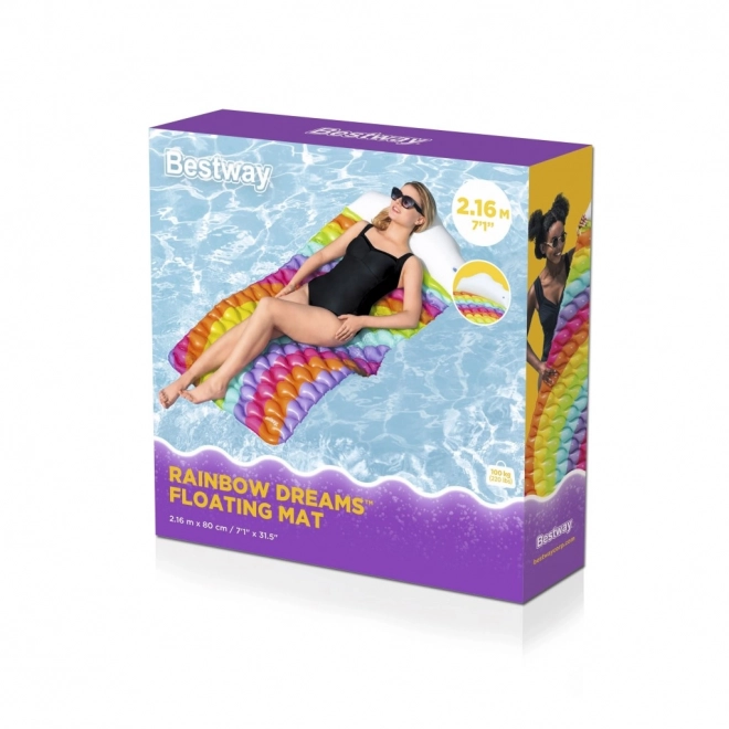 Matelas gonflable Rainbow 2,16 m x 80 cm