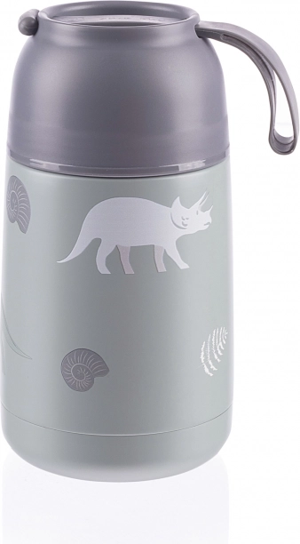 Thermos alimentaire avec poignée en silicone 620 ml, Dino