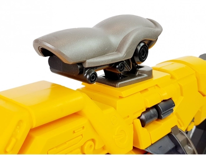 Pistolet en mousse électrique pour enfants avec chargeur rotatif - jaune