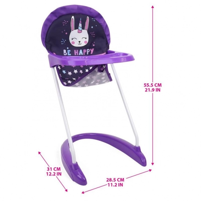 Chaise haute pour poupées Crew