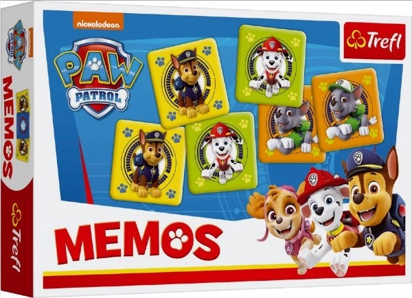 Jeu de société Pexeso en papier Paw Patrol/Patrouille de pattes 30 pièces dans une boîte 21x14x4cm