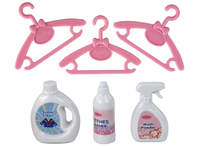 Anlily Ensemble d'accessoires pour poupées pour le lavage du linge Machine à laver XXL
