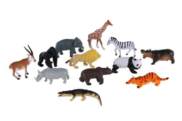 Figurines miniatures en plastique Safari ZOO